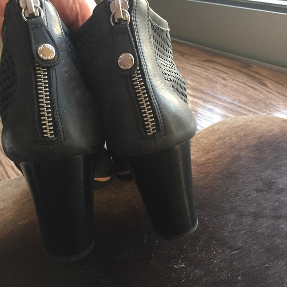 Black Callie 1 Peep Toe Boots/Booties - Picture 8 of 8